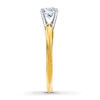 Thumbnail Image 2 of Certified Diamond Ring 3/4 ct Round-Cut 14K Yellow Gold (I/I1)