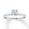 Thumbnail Image 0 of Certified Diamond Round-cut Ring 1/2 carat 14K White Gold (I/I1)
