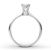 Thumbnail Image 1 of Certified Diamond Round-cut Ring 1/2 carat 14K White Gold (I/I1)
