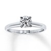 Thumbnail Image 0 of Certified Diamond Ring 5/8 carat Round-Cut 14K White Gold (I/I1)