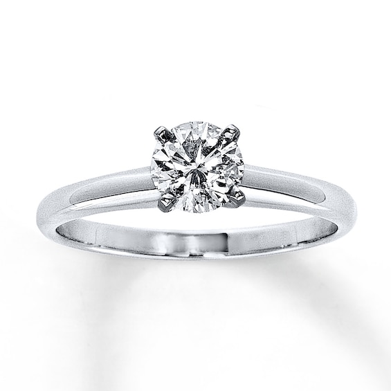 Now + Forever Certified Diamond Ring 5/8 carat Round-Cut 14K White Gold (I/I1)