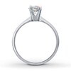 Thumbnail Image 1 of Certified Diamond Ring 5/8 carat Round-Cut 14K White Gold (I/I1)