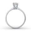 Thumbnail Image 1 of Certified Diamond Ring 5/8 carat Round-Cut 14K White Gold (I/I1)