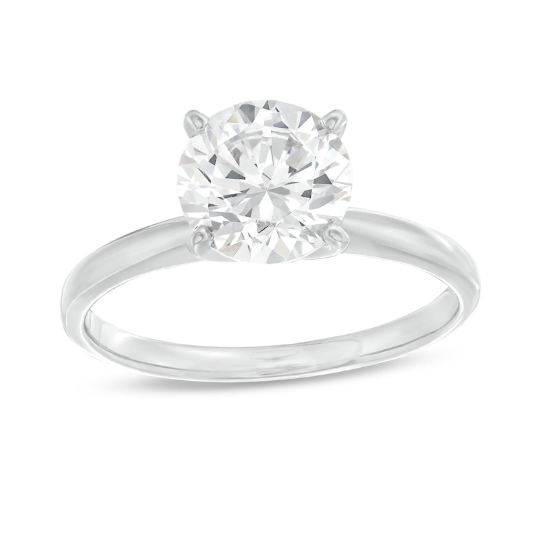 Main Image 1 of Now + Forever Certified Round-cut Diamond Engagement Ring 2 ct tw 14K White Gold (I/I2)