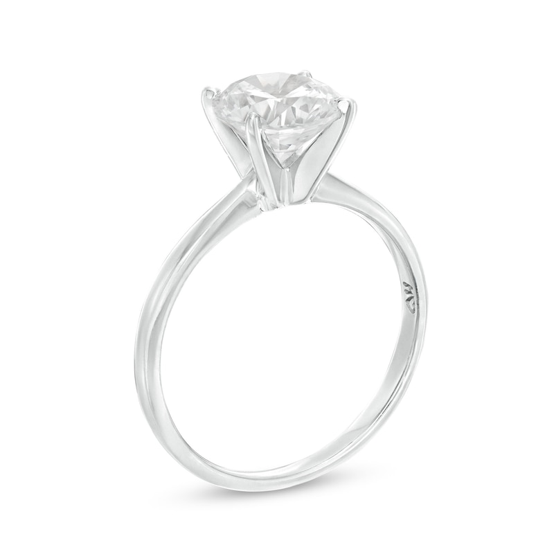 Main Image 3 of Now + Forever Certified Round-cut Diamond Engagement Ring 2 ct tw 14K White Gold (I/I2)