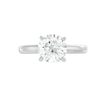 Thumbnail Image 3 of Certified Round-cut Diamond Engagement Ring 2 ct tw 14K White Gold (I/I2)