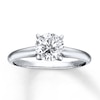 Thumbnail Image 0 of Certified Diamond Round-cut Ring 1-1/4 Carat 14K White Gold (I/I2)