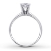 Thumbnail Image 1 of Certified Diamond Round-cut Ring 1-1/4 Carat 14K White Gold (I/I2)