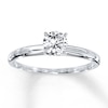 Thumbnail Image 0 of Diamond Solitaire Ring 1/2 carat Round-cut 14K White Gold (J/I3)