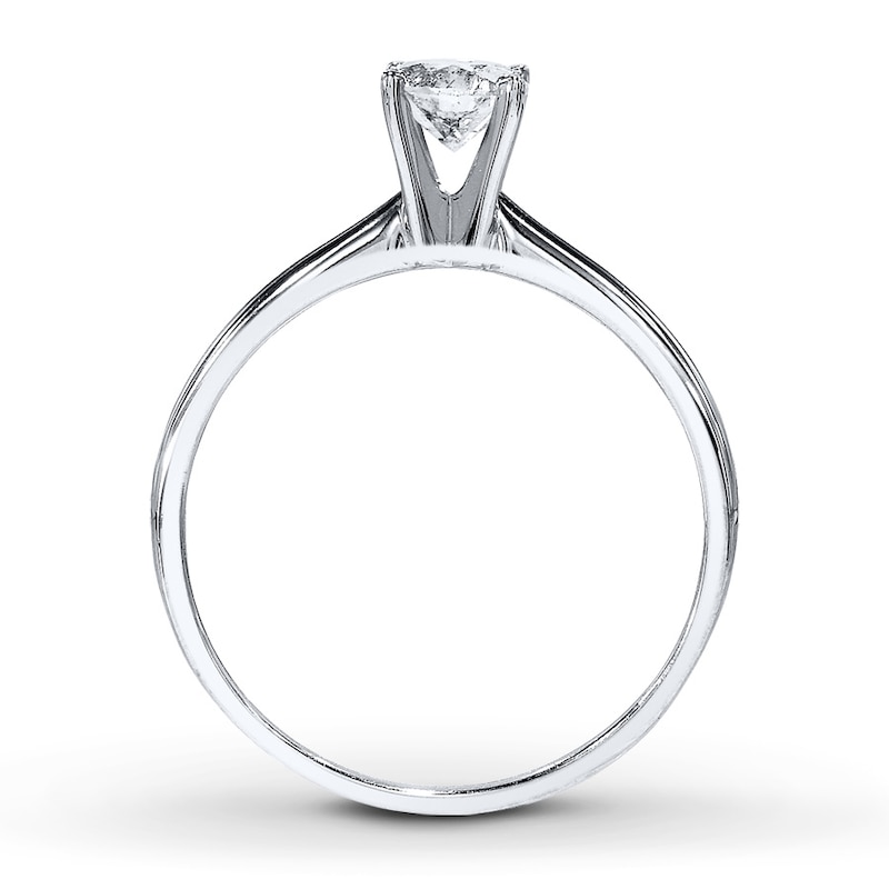 Main Image 2 of Now + Forever Diamond Solitaire Ring 1/2 carat Round-cut 14K White Gold (J/I3)