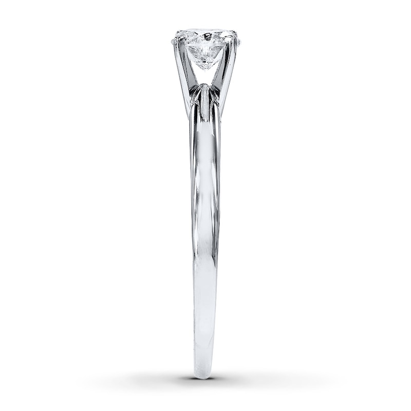 Main Image 3 of Now + Forever Diamond Solitaire Ring 1/2 carat Round-cut 14K White Gold (J/I3)