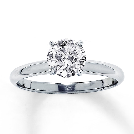 Now + Forever Diamond Solitaire Engagement Ring 1-1/4 ct tw 14K White Gold (I/I2)