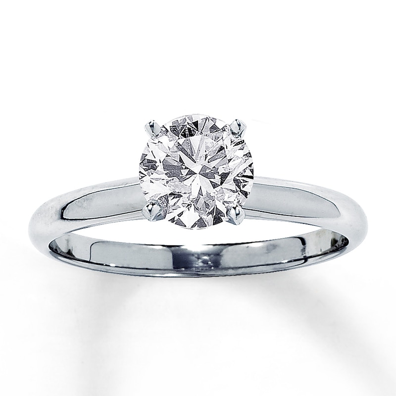 Diamond Solitaire Engagement Ring 1-1/4 ct tw 14K White Gold