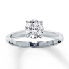 Thumbnail Image 1 of Diamond Solitaire Ring 1 Carat Round-cut 14K White Gold (K/I1)