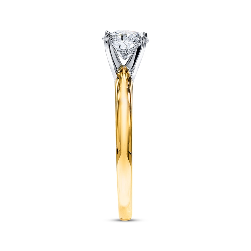 THE LEO Diamond Artisan Ring 1 Carat Round-cut 14K Yellow Gold