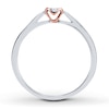 Thumbnail Image 1 of Diamond Solitaire Ring 1/10 Carat 10K Two-Tone Gold (I/I3)