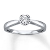 Thumbnail Image 1 of Now + Forever Diamond Solitaire Ring 1/5 Carat Round-cut 10K White Gold (I/I3)