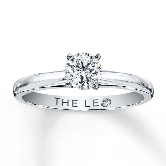 THE LEO Diamond Artisan Ring 1/2 ct tw Round-cut 14K White Gold
