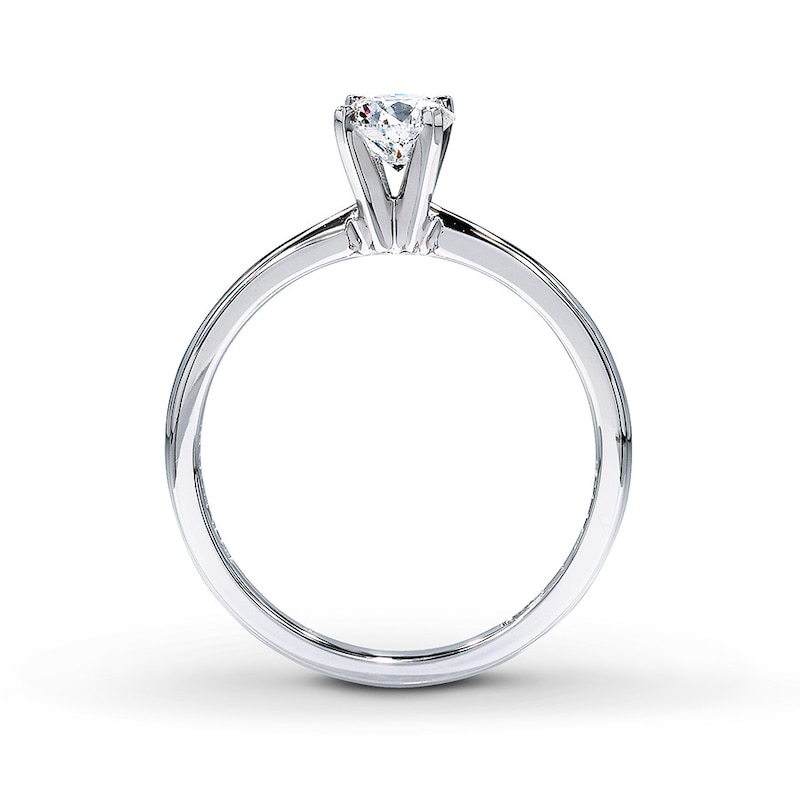 THE LEO Diamond Artisan Ring 1/2 ct tw Round-cut 14K White Gold