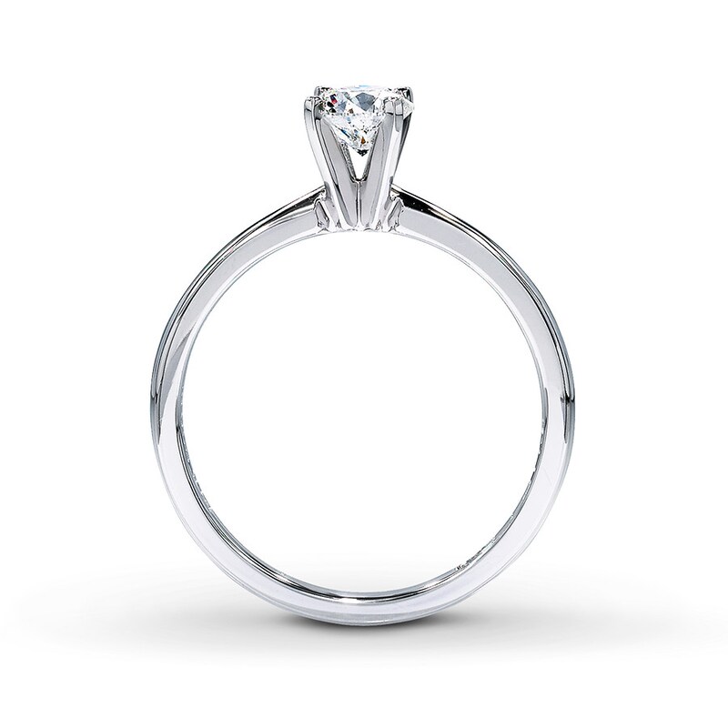 Main Image 2 of THE LEO Diamond Artisan Ring 1/2 ct tw Round-cut 14K White Gold