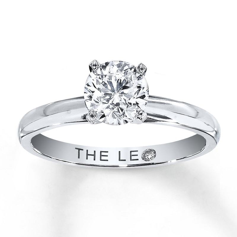 Main Image 1 of THE LEO Diamond Artisan Ring 1 ct tw Round-cut 14K White Gold