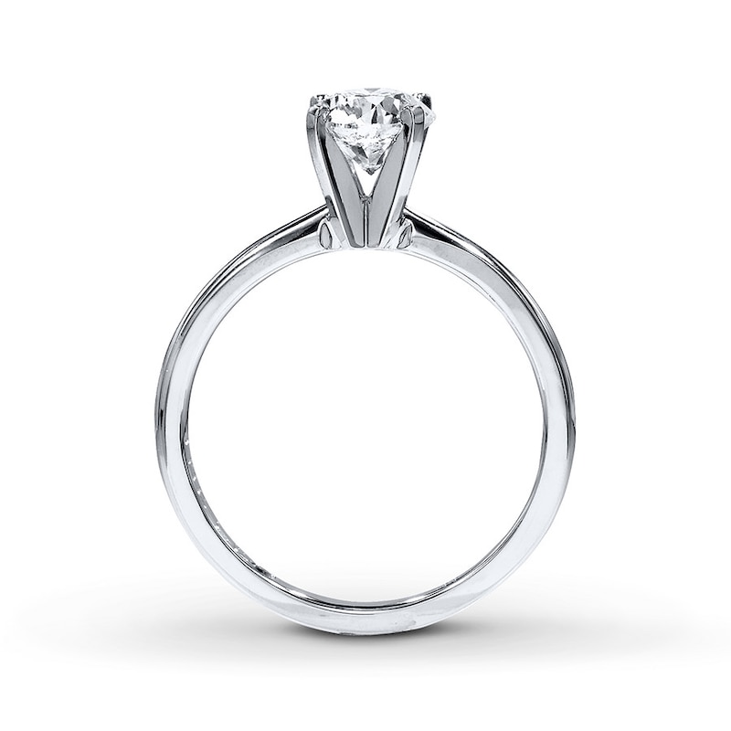 THE LEO Diamond Artisan Ring 1 ct tw Round-cut 14K White Gold