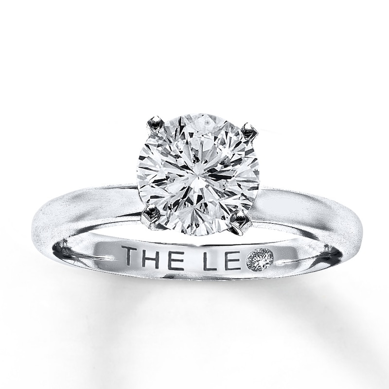 THE LEO Diamond Artisan Ring 1-1/2 ct tw Round-cut 14K White Gold