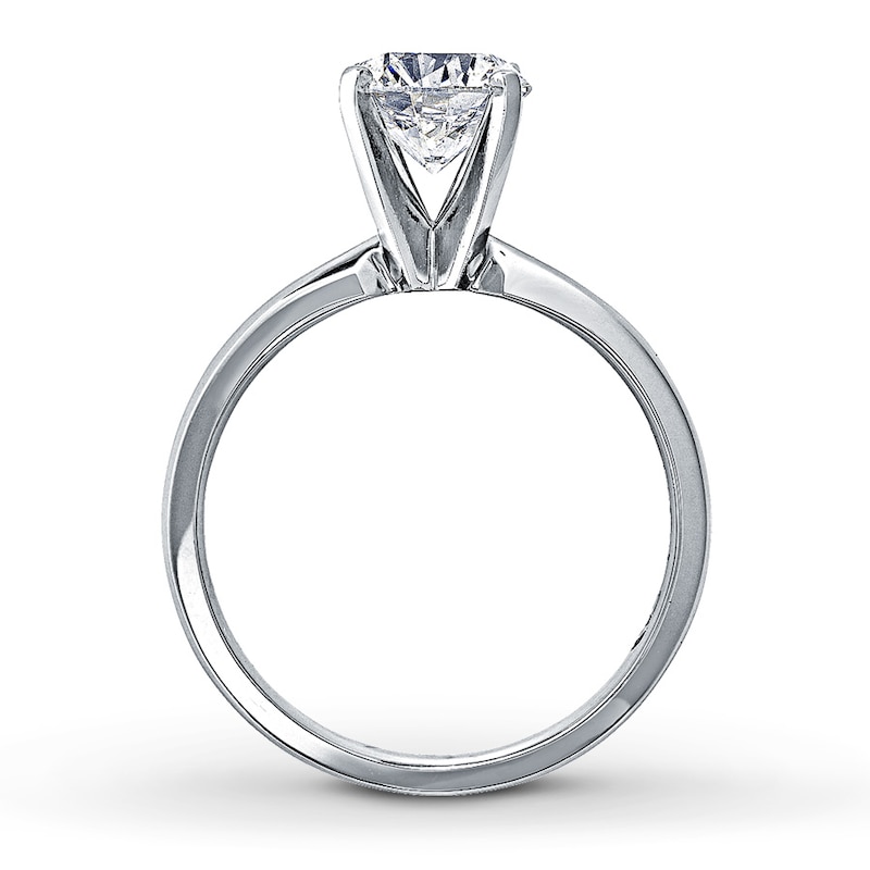 Main Image 2 of THE LEO Diamond Artisan Ring 1-1/2 ct tw Round-cut 14K White Gold