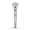 Thumbnail Image 2 of THE LEO Diamond Artisan Ring 1-1/2 ct tw Round-cut 14K White Gold