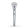 Thumbnail Image 3 of THE LEO Diamond Artisan Ring 1-1/2 ct tw Round-cut 14K White Gold