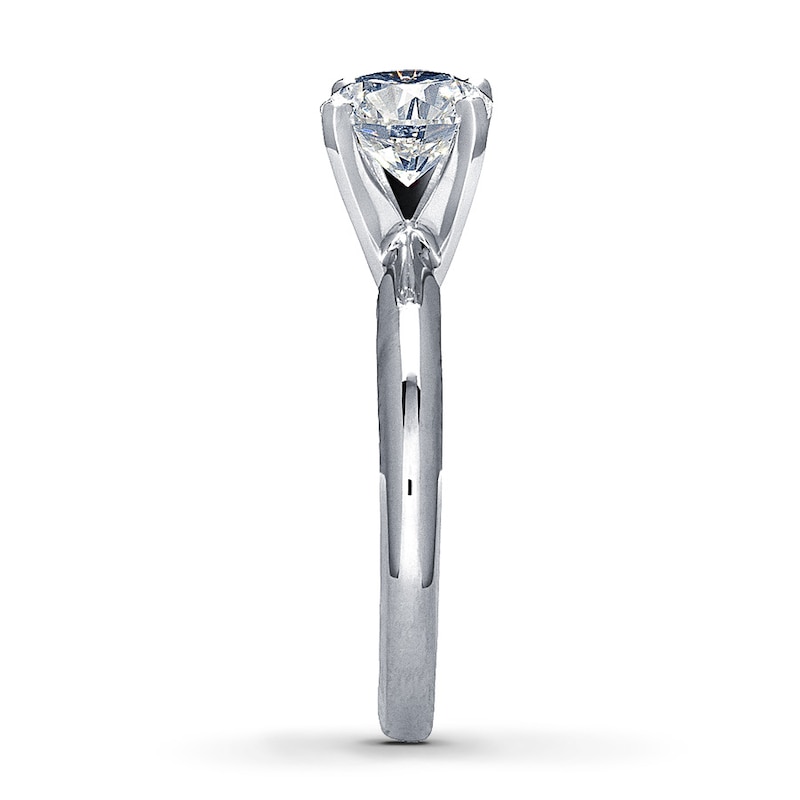 THE LEO Diamond Artisan Ring 1-1/2 ct tw Round-cut 14K White Gold