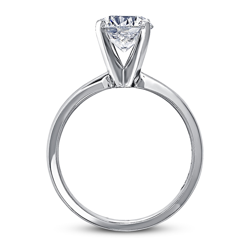 THE LEO Artisan Diamond Engagement Ring 2 ct tw Round-cut Diamond 14K White Gold