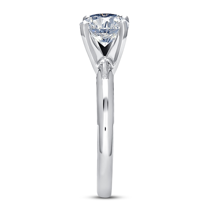 THE LEO Artisan Diamond Engagement Ring 2 ct tw Round-cut Diamond 14K White Gold