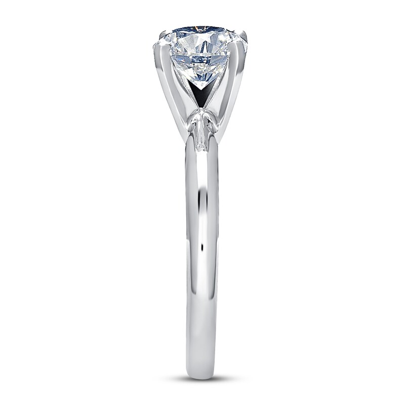 Main Image 3 of THE LEO Artisan Diamond Engagement Ring 2 ct tw Round-cut Diamond 14K White Gold