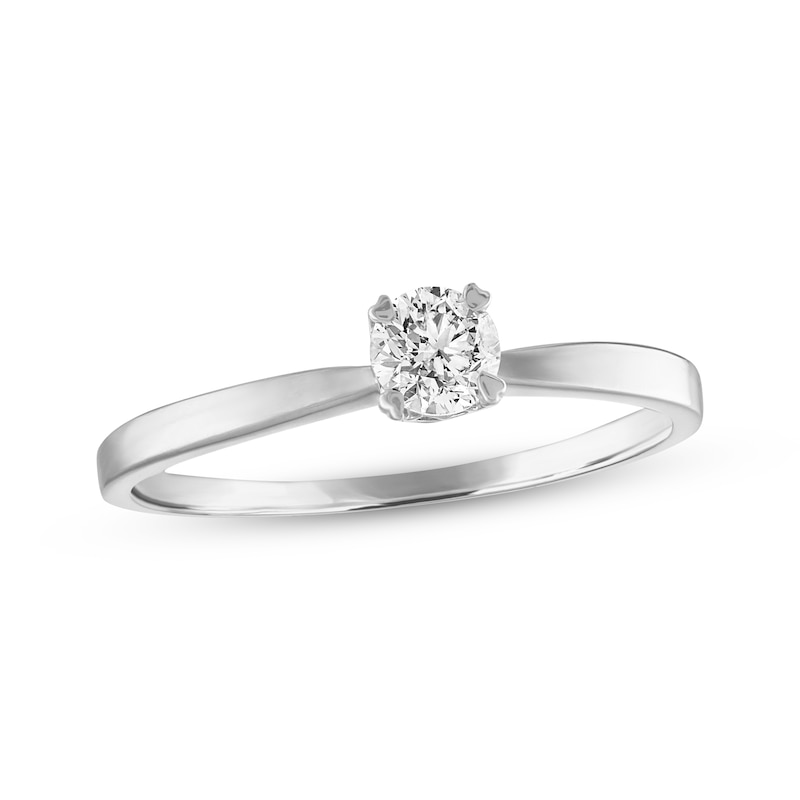 Main Image 1 of Now + Forever Solitaire Engagement Ring 1/4 Carat Diamond 14K White Gold (I/I2)