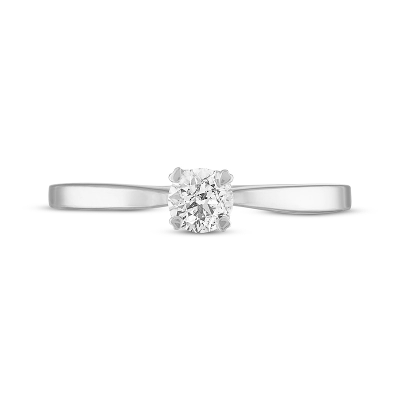 Main Image 3 of Now + Forever Solitaire Engagement Ring 1/4 Carat Diamond 14K White Gold (I/I2)