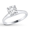 Thumbnail Image 2 of Diamond Solitaire Ring 1 carat Round-cut 14K White Gold (I/I3)