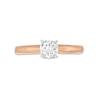 Thumbnail Image 3 of Solitaire Engagement Ring 1/2 Carat Diamond 14K Rose Gold (I/I2)