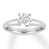Thumbnail Image 0 of Colorless Diamond Solitaire 1 Carat Round-cut 14K White Gold (F/I1)