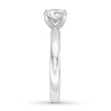 Thumbnail Image 2 of Certified Diamond Solitaire Ring 1 ct Round 14K White Gold (I/SI2)