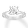 Thumbnail Image 1 of Certified Diamond Solitaire 1-1/2 ct Round-cut 14K White Gold (I/SI2)