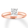 Thumbnail Image 1 of Now + Forever Certified Round Diamond Solitaire Ring 3/4 Carat 14K Rose Gold (I/I1)