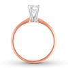 Thumbnail Image 2 of Certified Round Diamond Solitaire Ring 3/4 Carat 14K Rose Gold (I/I1)