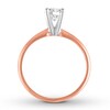 Thumbnail Image 2 of Certified Round Diamond Solitaire Ring 3/4 Carat 14K Rose Gold (I/I1)