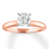 Thumbnail Image 0 of Certified Round Diamond Solitaire Ring 1 Carat 14K Gold (I/I1)