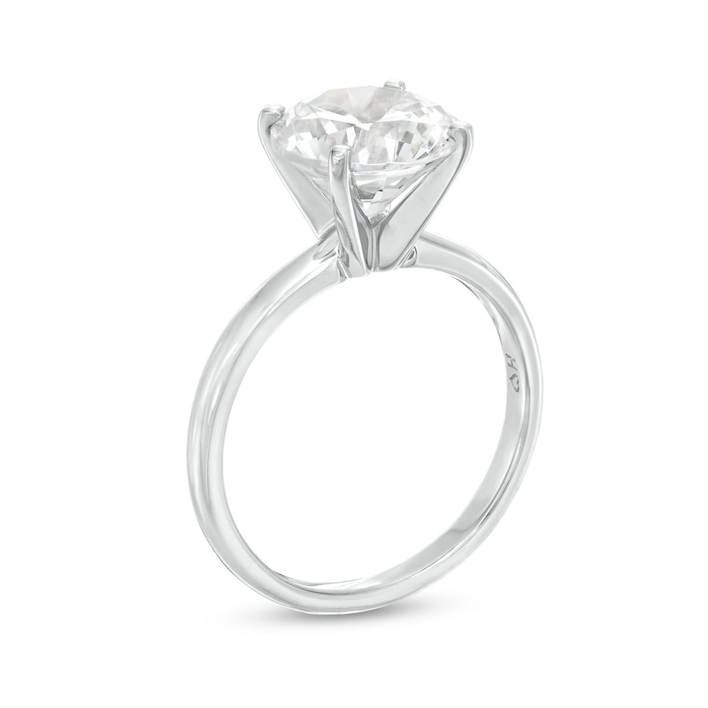 Round Diamond Solitaire Engagement Ring 3 ct tw 14K White Gold (I/I2)