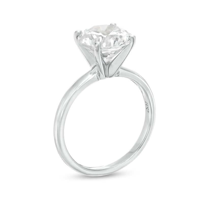 Main Image 3 of Now + Forever Certified Round Diamond Solitaire Engagement Ring 3 ct tw 14K White Gold (I/I2)