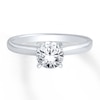 Thumbnail Image 0 of Certified Diamond Solitaire 3 Carat Round-cut 14K White Gold (I/I1)