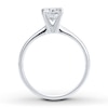 Thumbnail Image 1 of Certified Diamond Solitaire 3 Carat Round-cut 14K White Gold (I/I1)