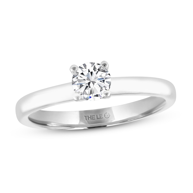 THE LEO Diamond Artisan Ring 1/2 Carat Round-cut 14K White Gold